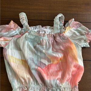 Guess Multicolor Off-Shoulder Top